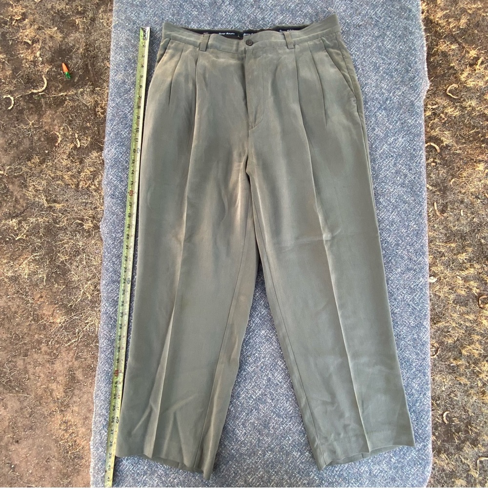 Tommy Bahama Relax Silk Pants size 34 Pleated Front Skater Vibes